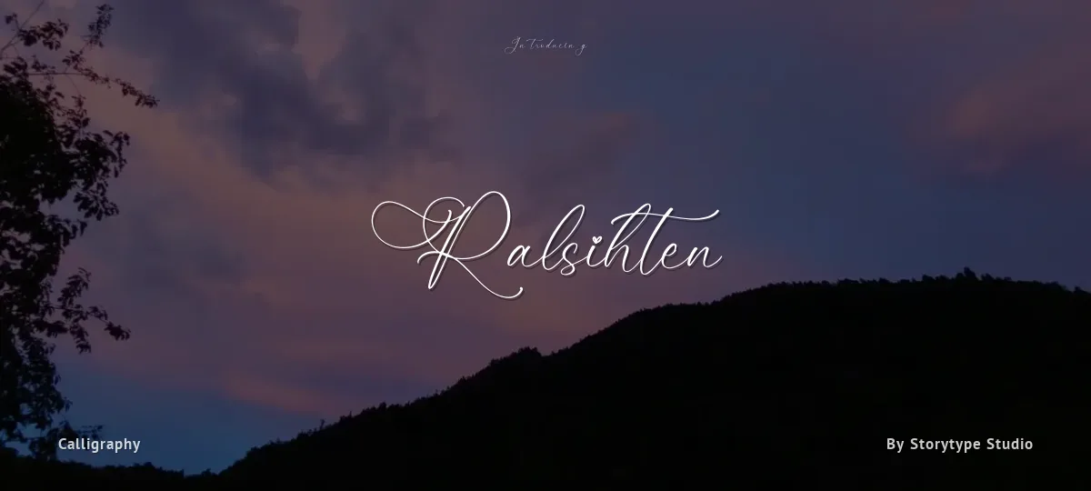 Ralsihten font preview