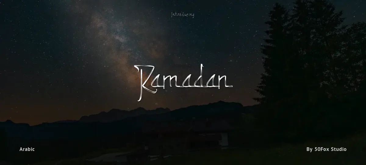 Ramadan font preview