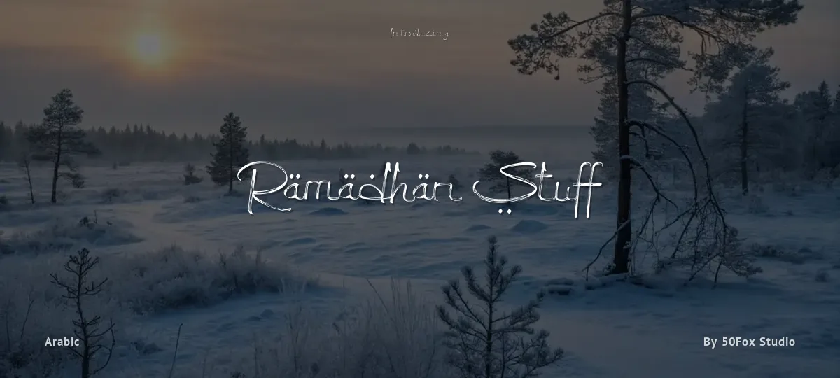 Ramadhan Stuff font preview