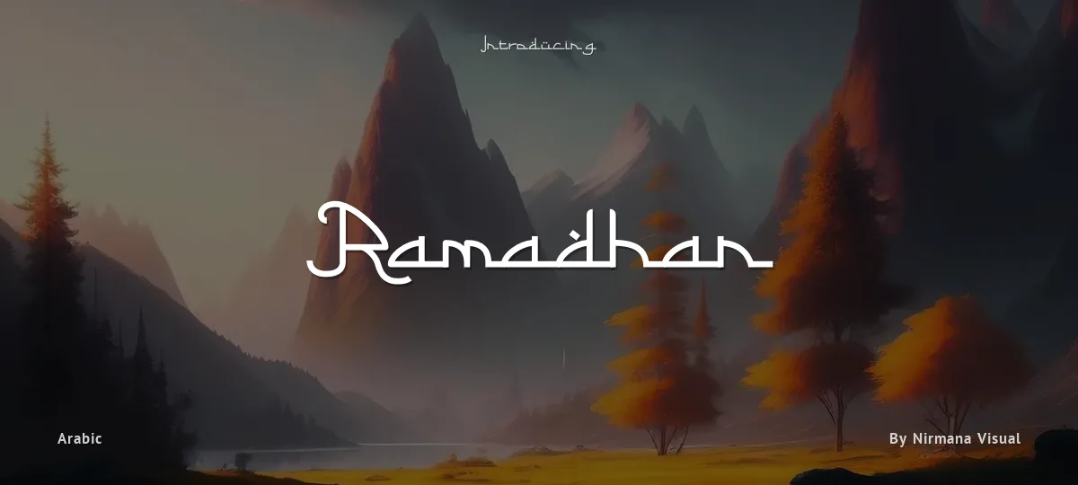 Ramadhan font preview