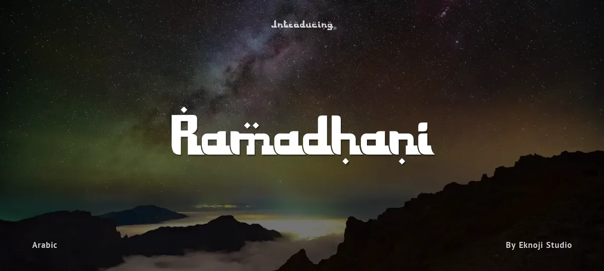 Ramadhani font preview