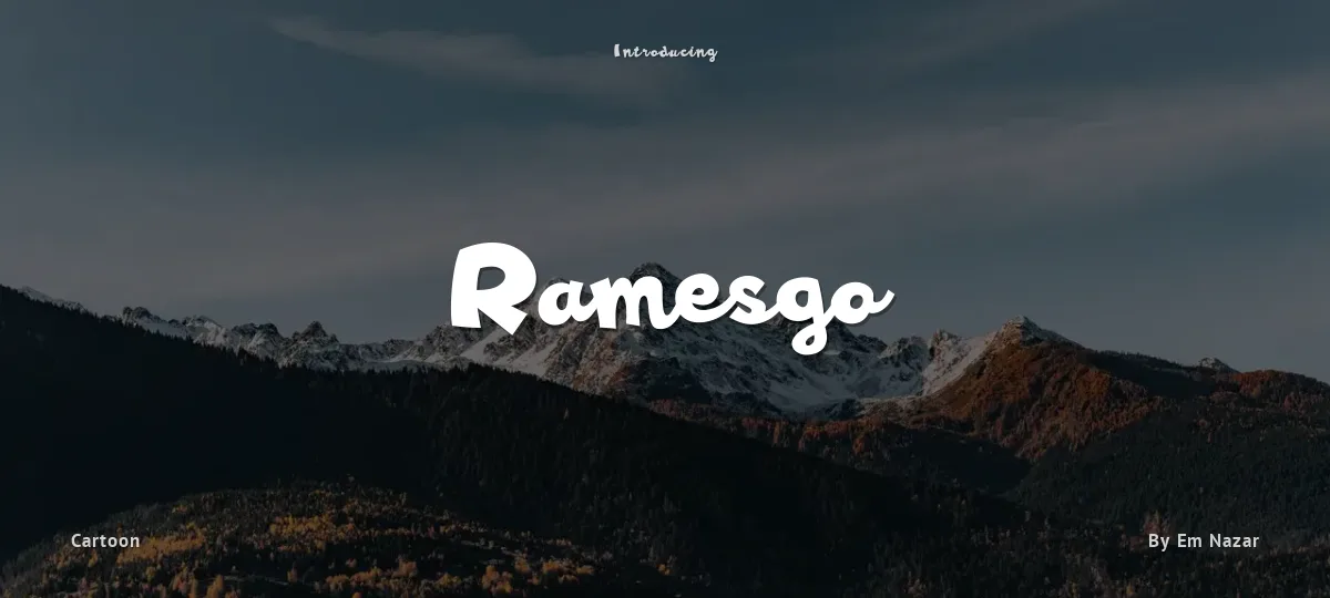 Ramesgo font preview