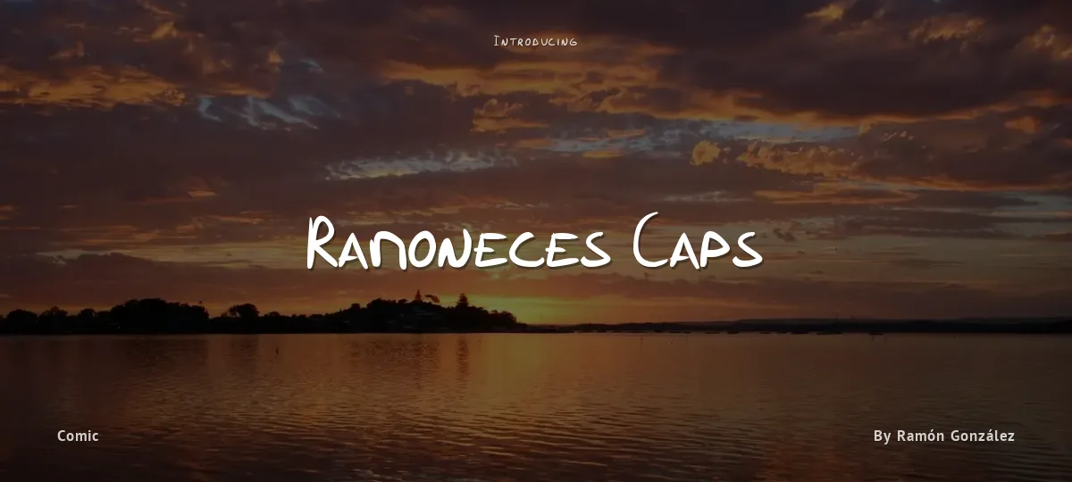 Ramoneces Caps font preview