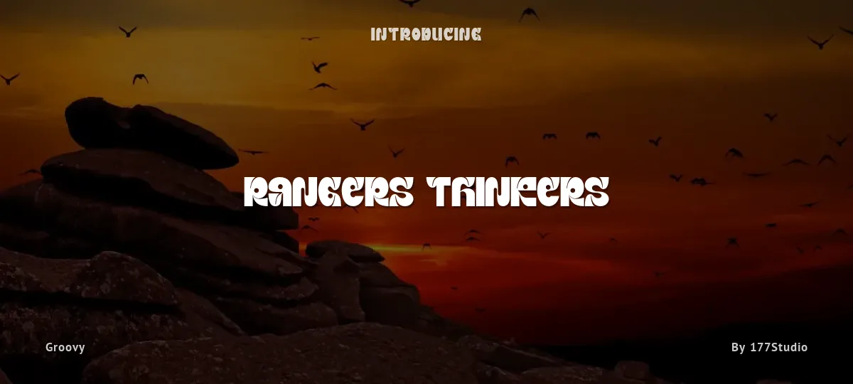 Rangers Thinkers font preview