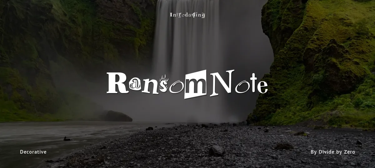 Ransom Note font preview