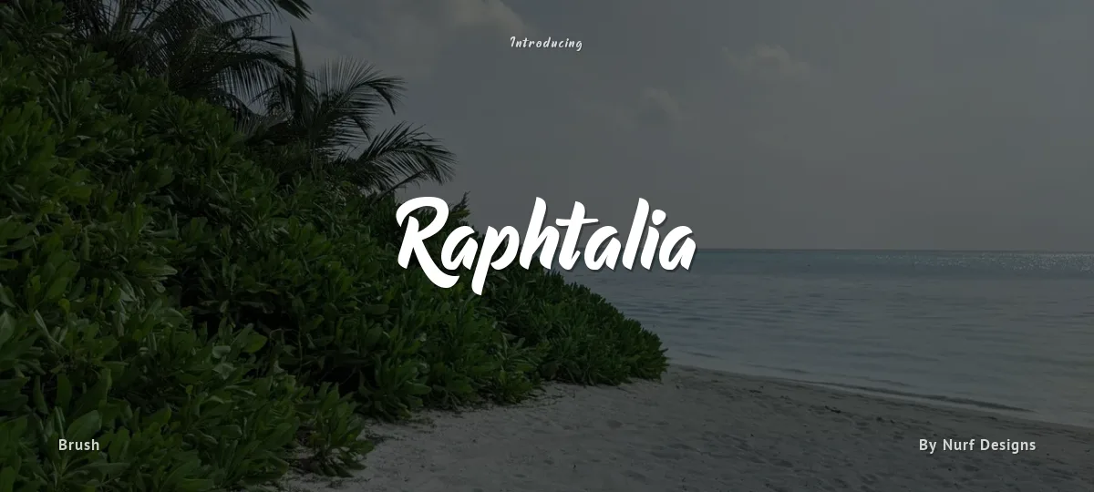 Raphtalia font preview