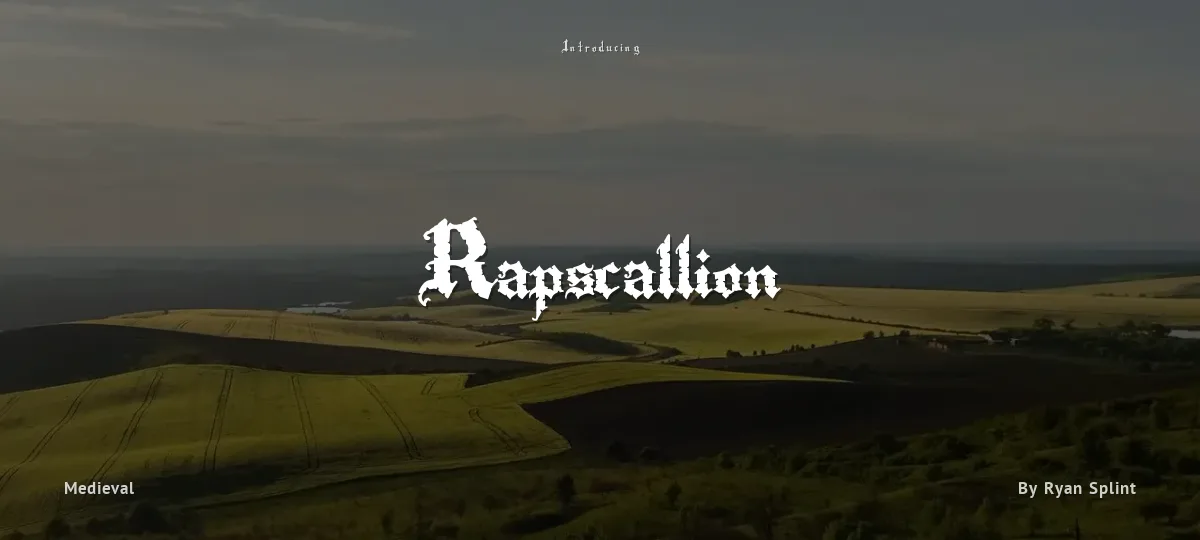 Rapscallion font preview