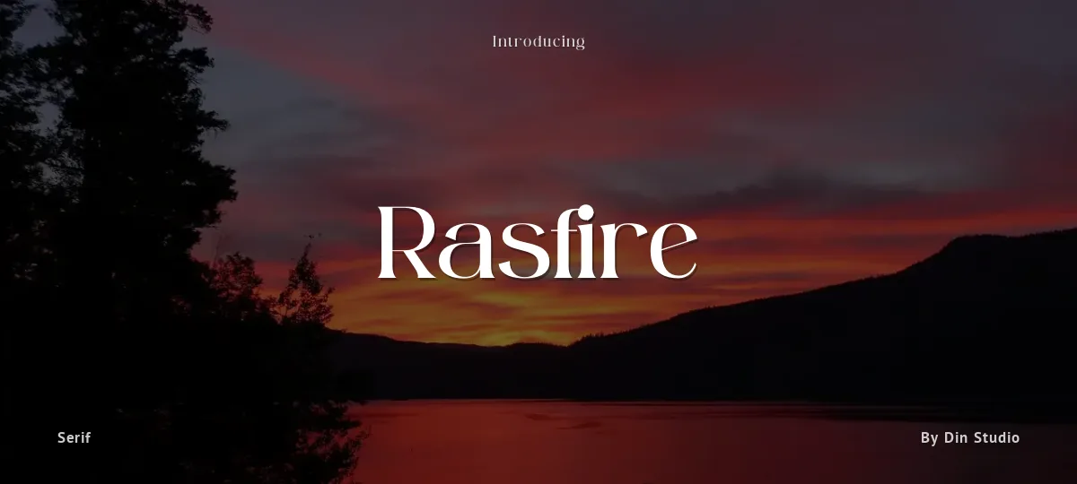 Rasfire font preview