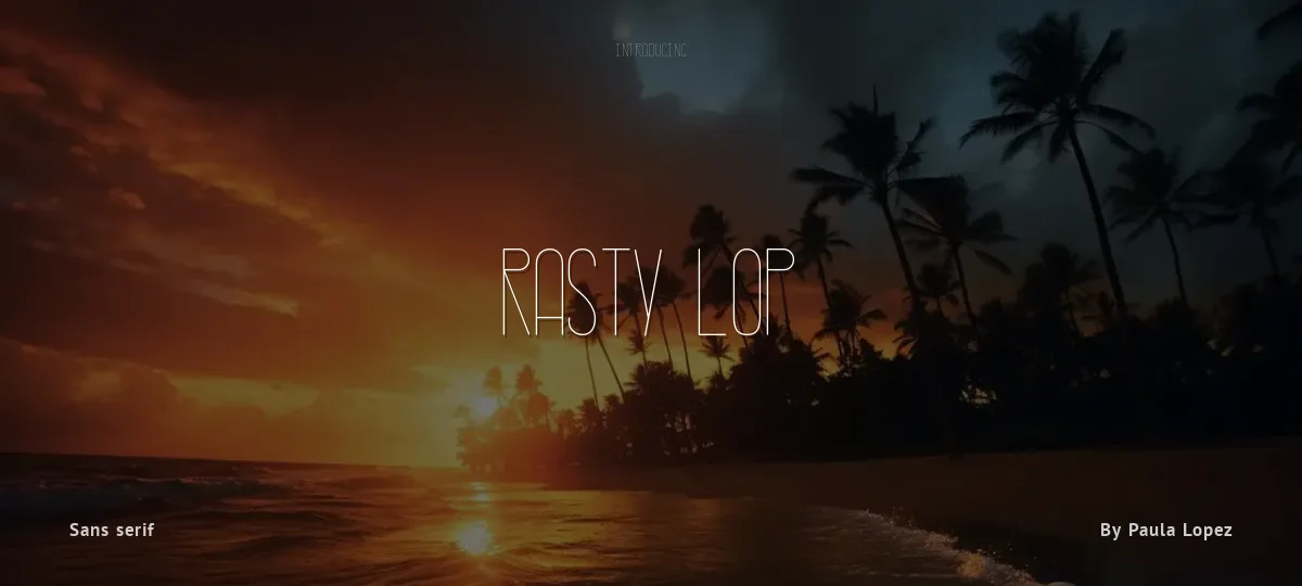 Rasty Lop font preview