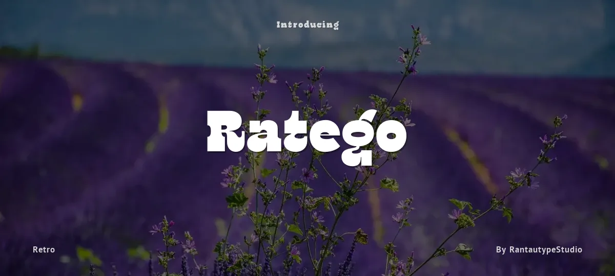 Ratego font preview
