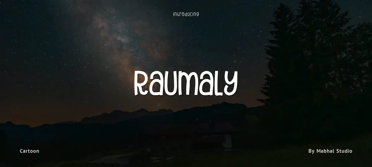 Raumaly font preview