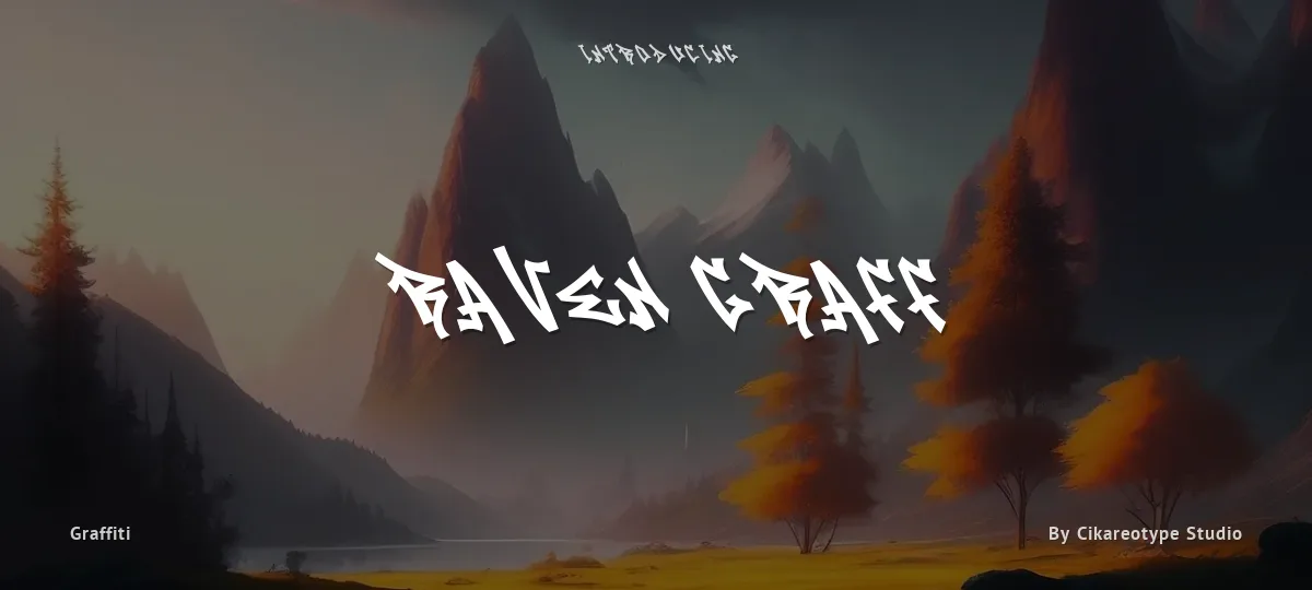 Raven Graff font preview