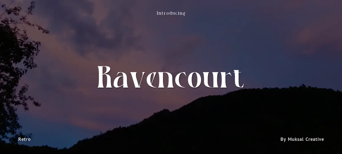 Ravencourt font preview