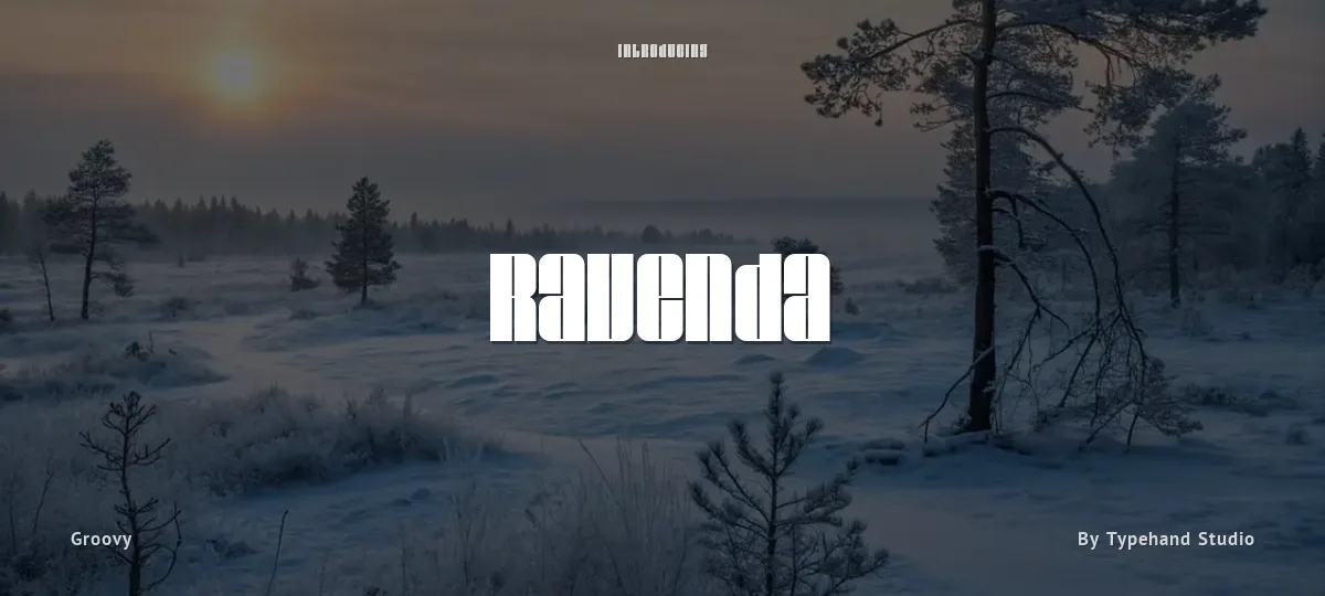 Ravenda font preview