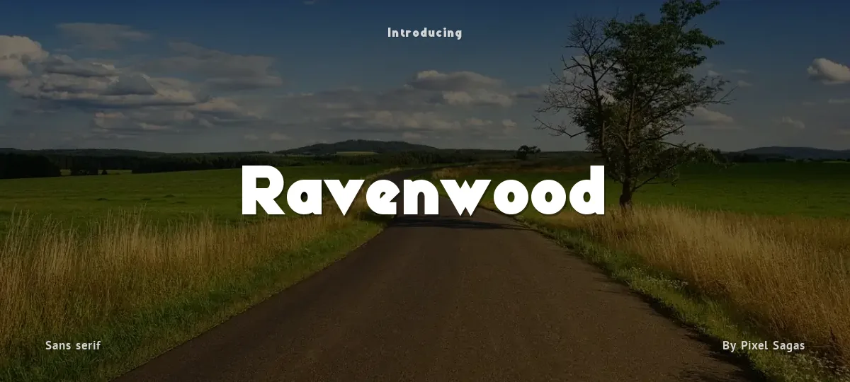 Ravenwood font preview