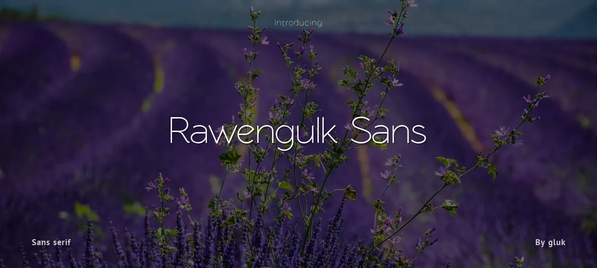 Rawengulk Sans font preview