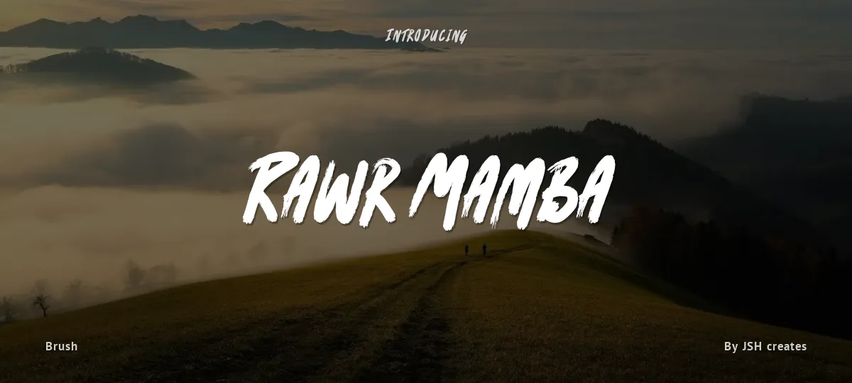Rawr Mamba font preview