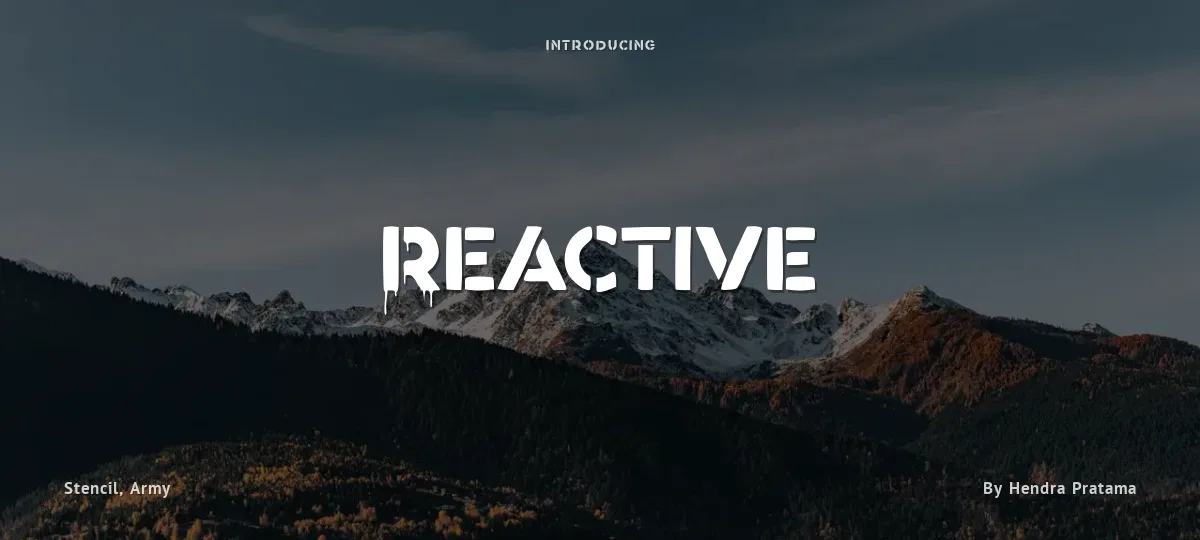 Reactive font preview