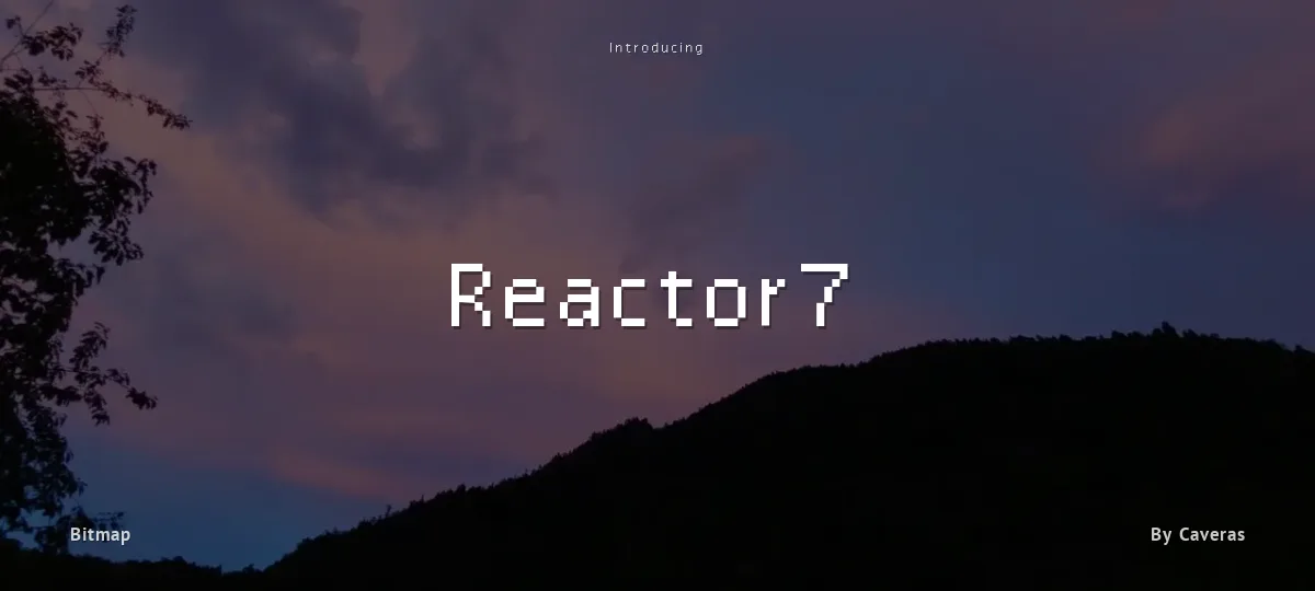 Reactor7 font preview