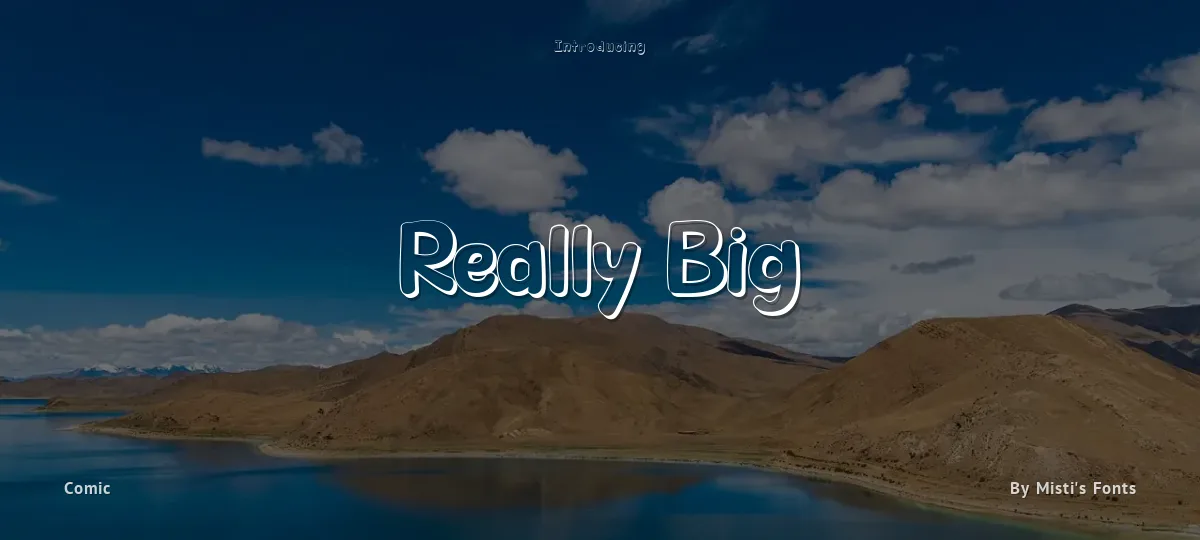 Really Big font preview
