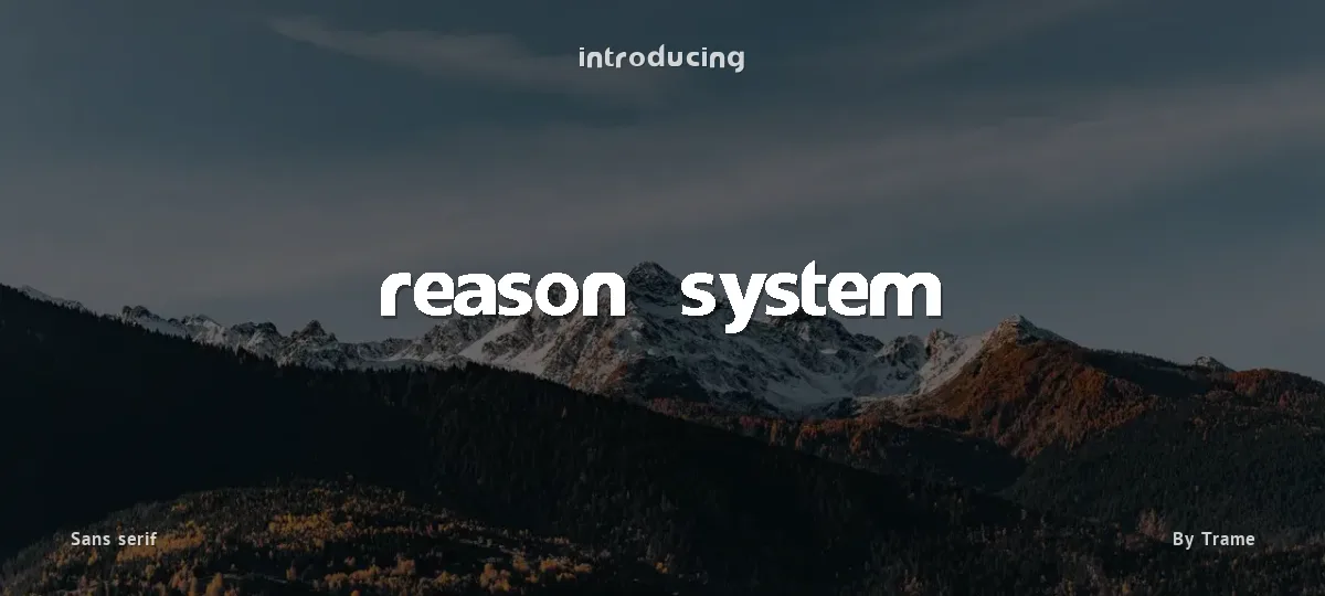 Reason System font preview