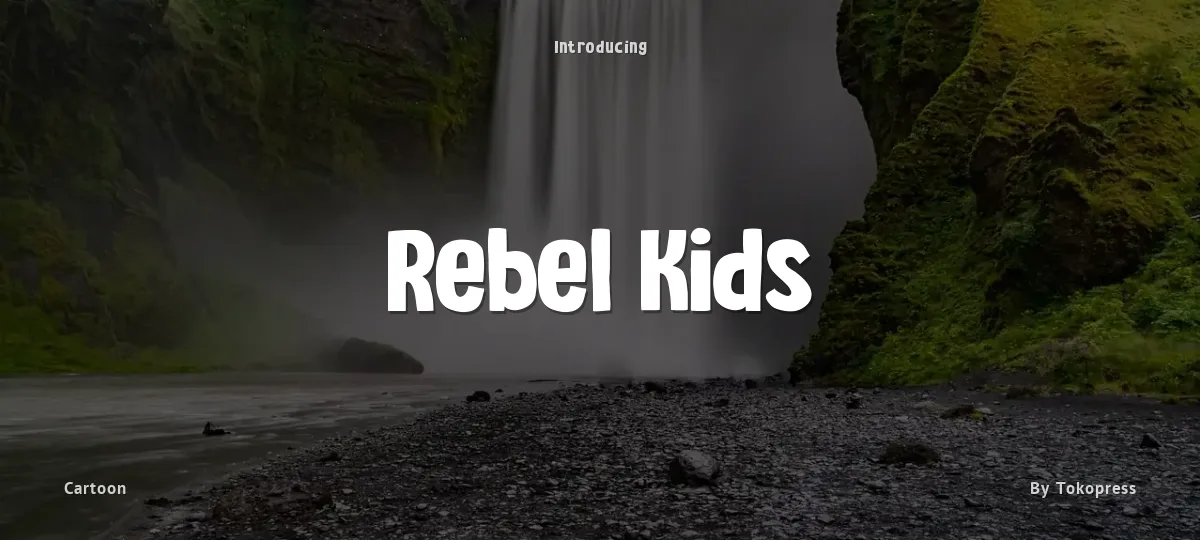 Rebel Kids font preview