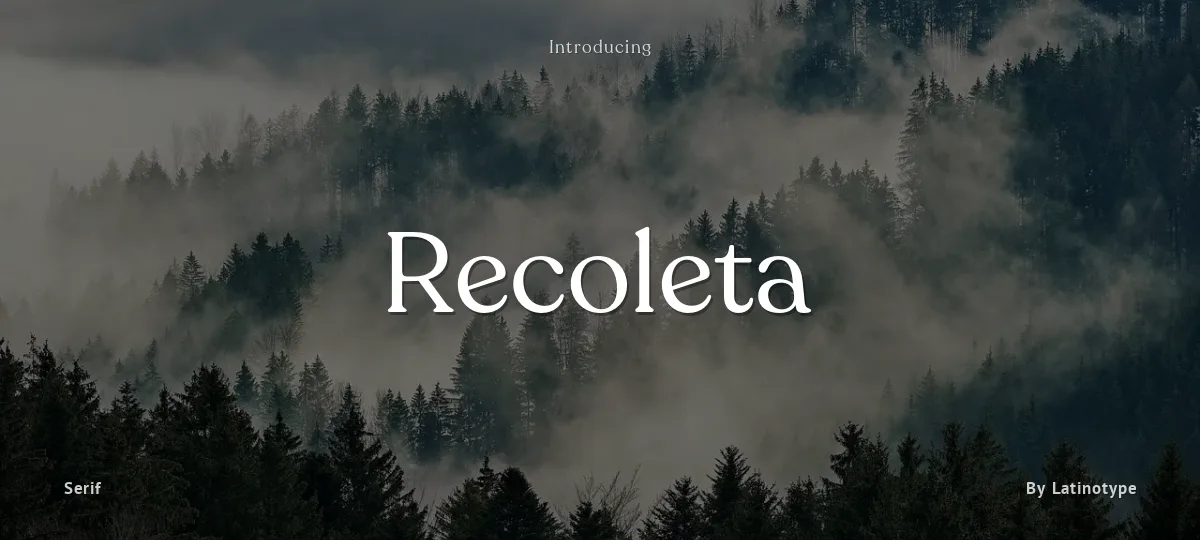 Recoleta font preview