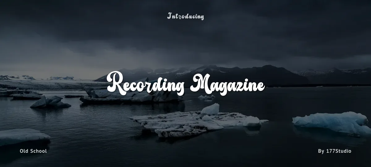 Recording Magazine font preview