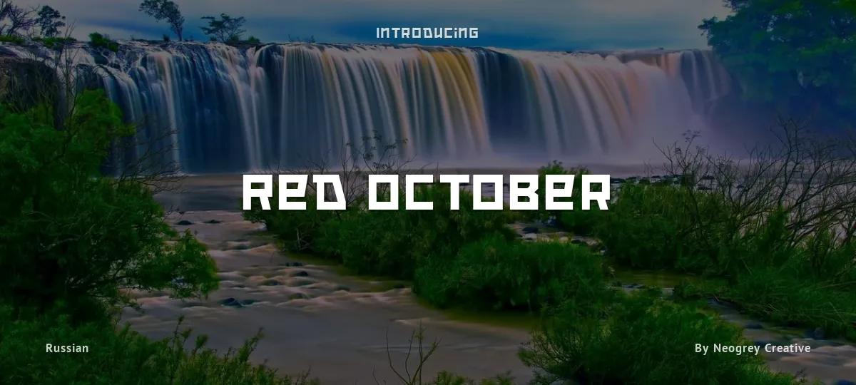 Red October font preview