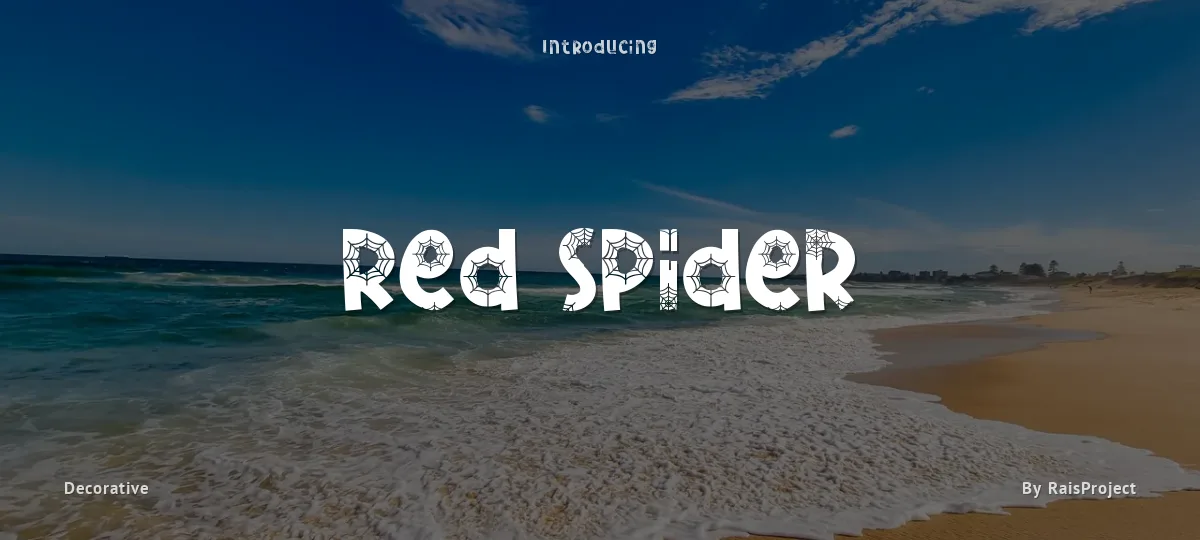 Red Spider font preview