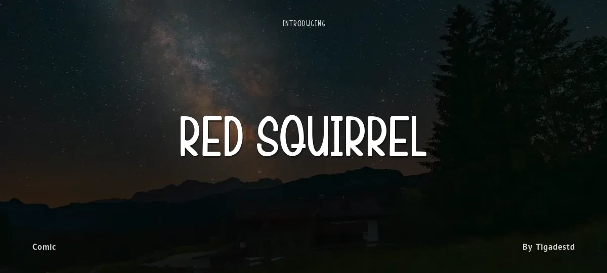 Red Squirrel font preview