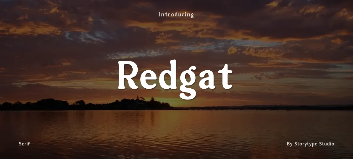 Redgat font preview
