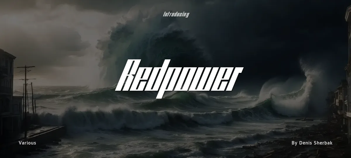 Redpower font preview