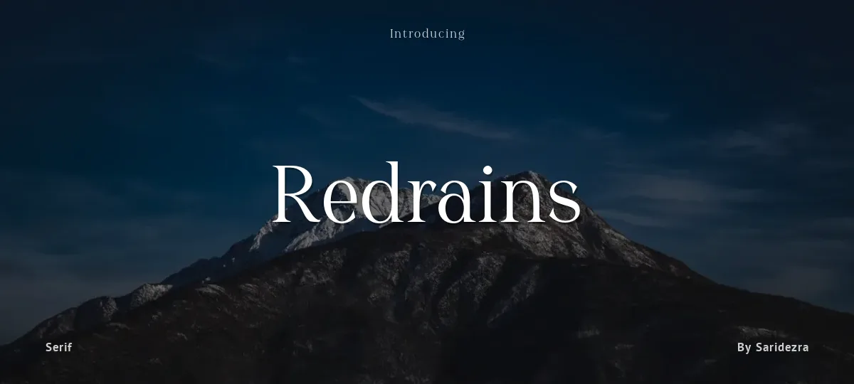 Redrains font preview