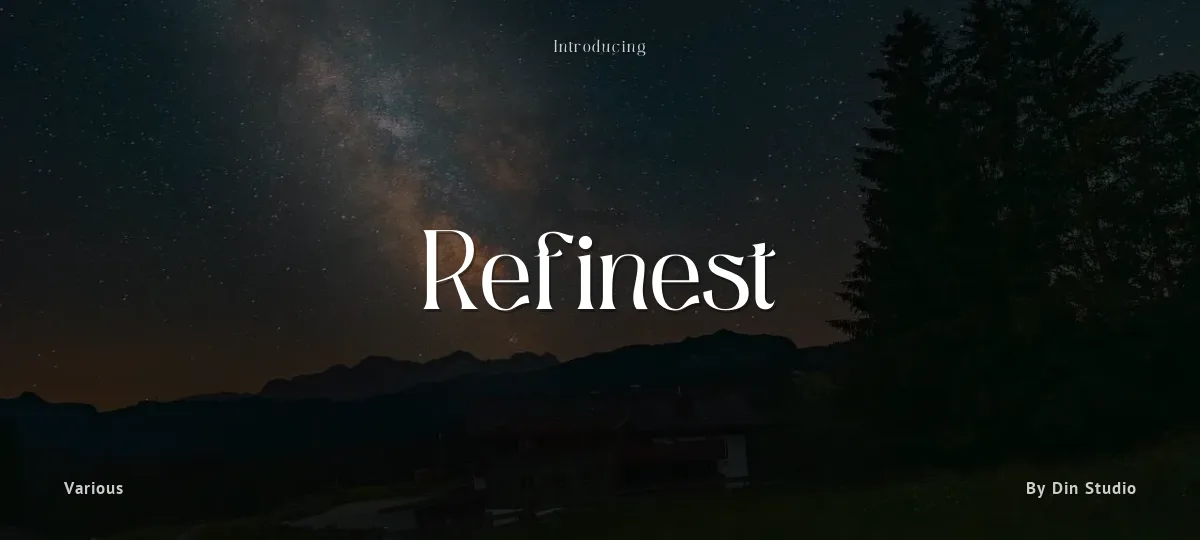 Refinest font preview
