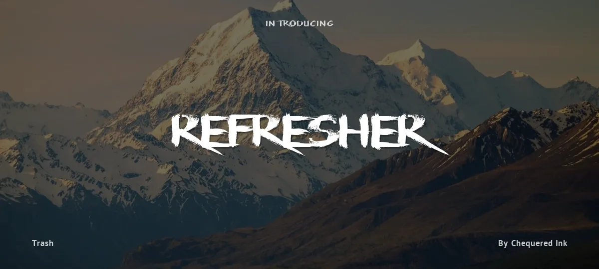 Refresher font preview