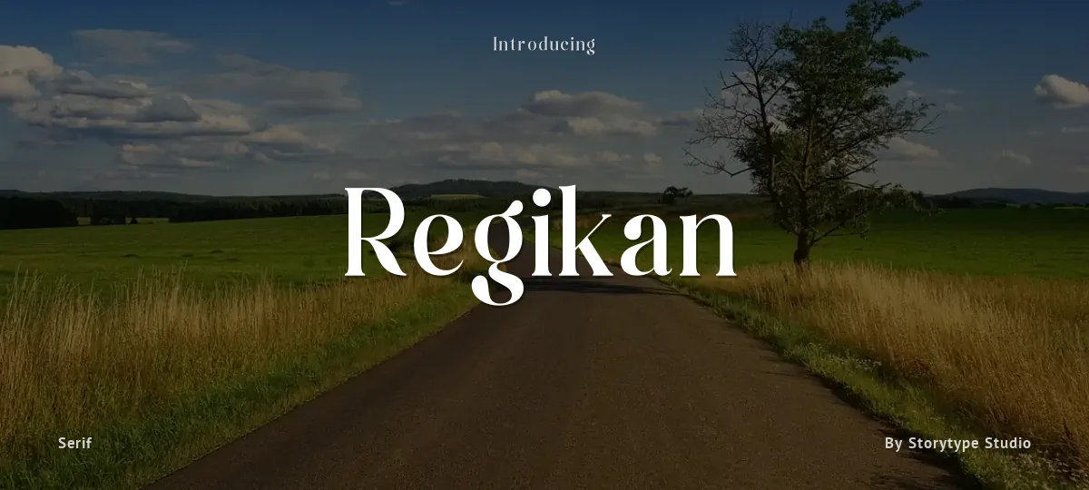 Regikan font preview