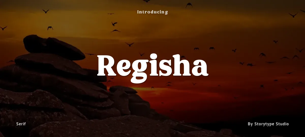 Regisha font preview