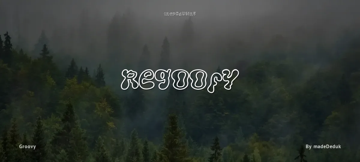 Regoofy font preview