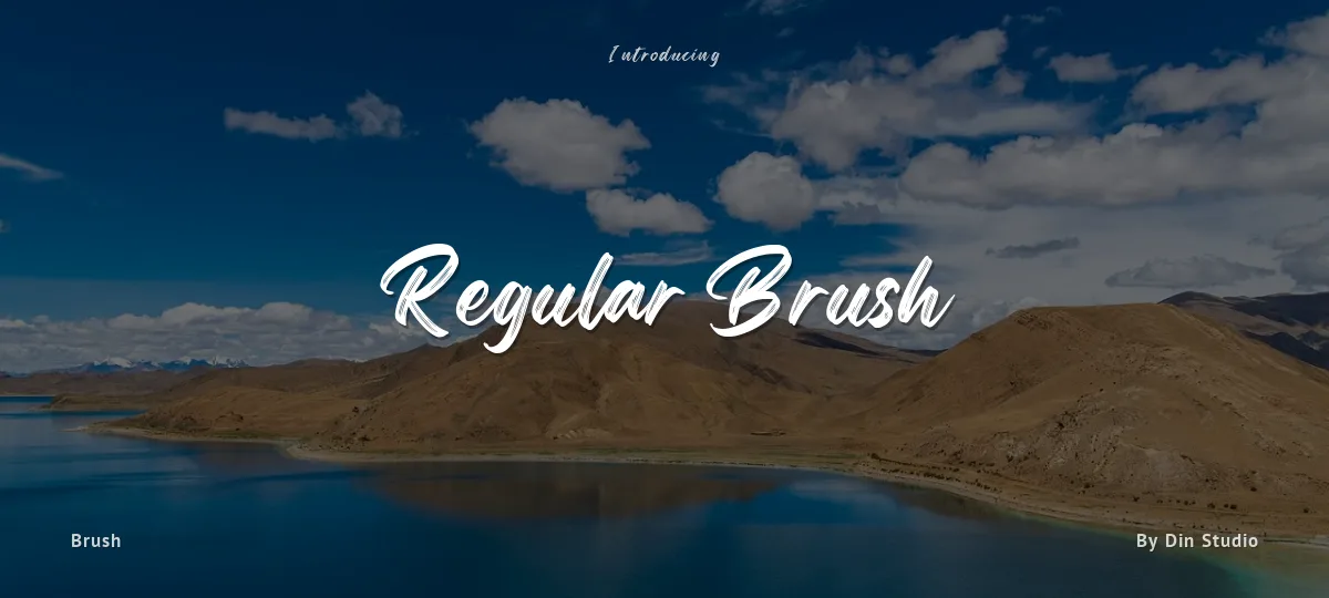 Regular Brush font preview