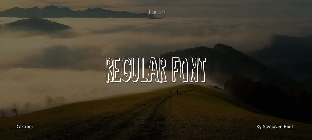 Regular Font font preview