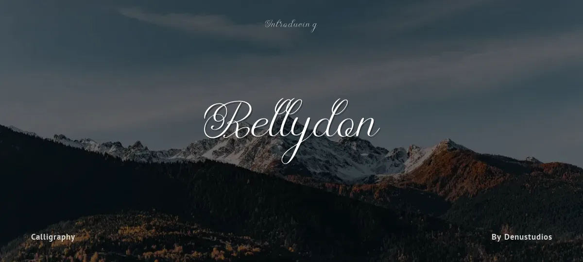 Rellydon font preview