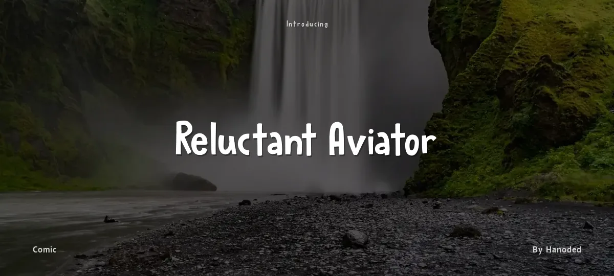 Reluctant Aviator font preview