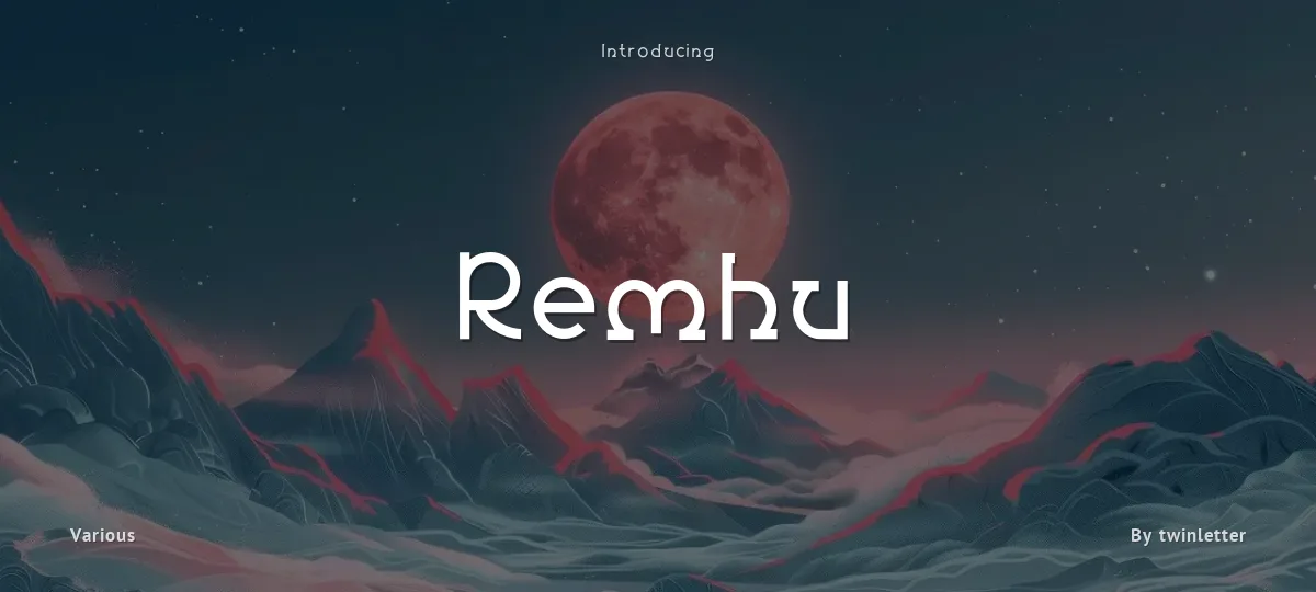 Remhu font preview