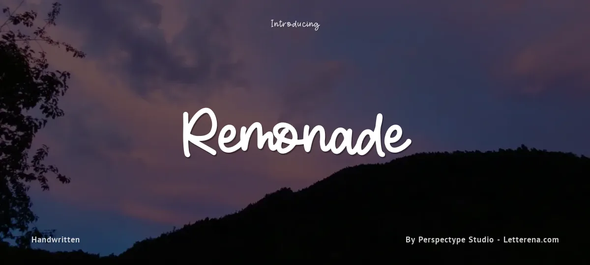 Remonade font preview