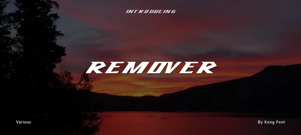 Remover font preview