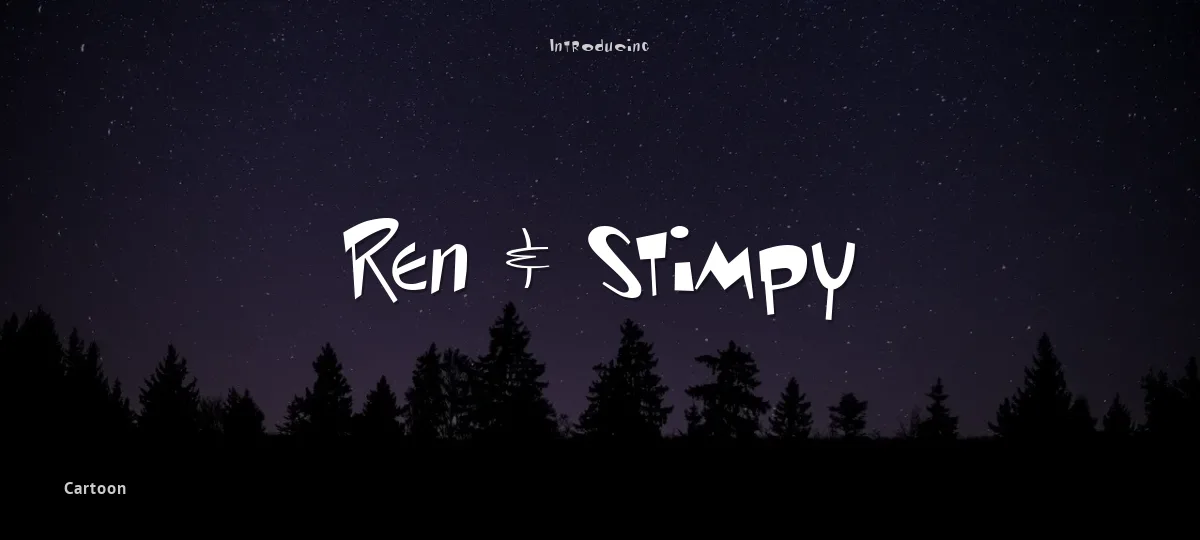 Ren & Stimpy font preview
