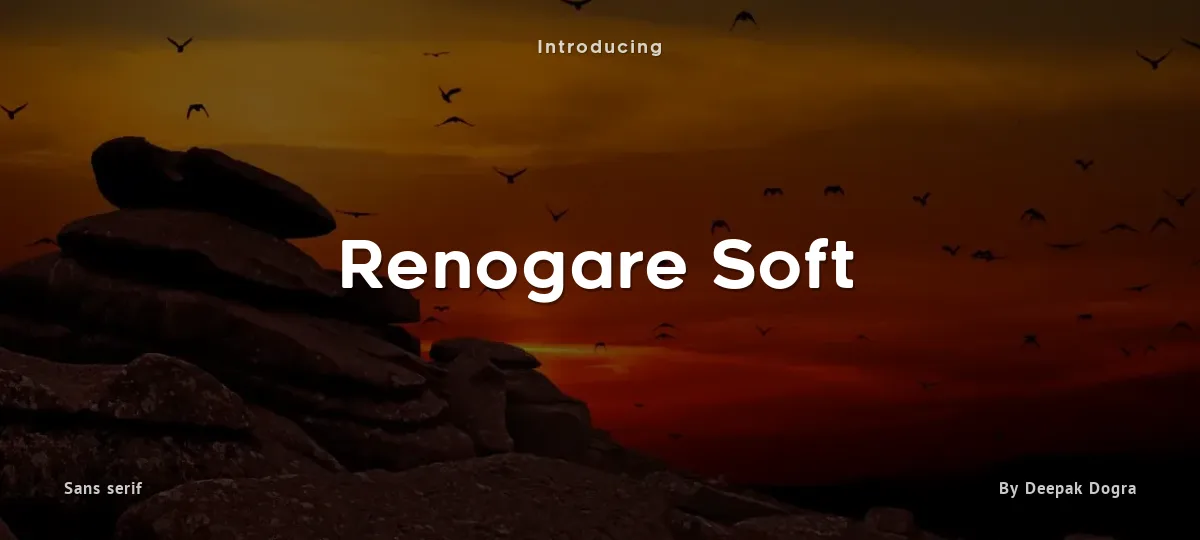 Renogare Soft font preview
