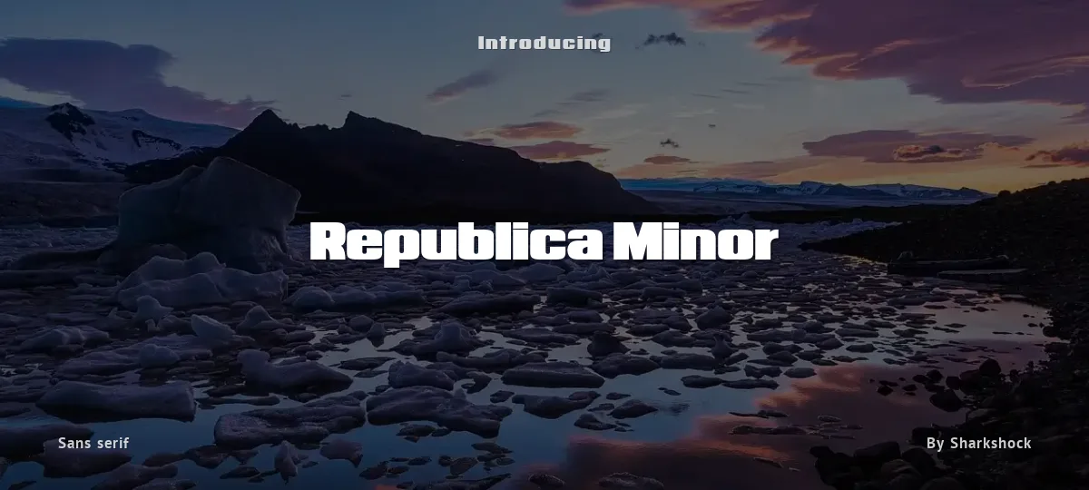 Republica Minor font preview