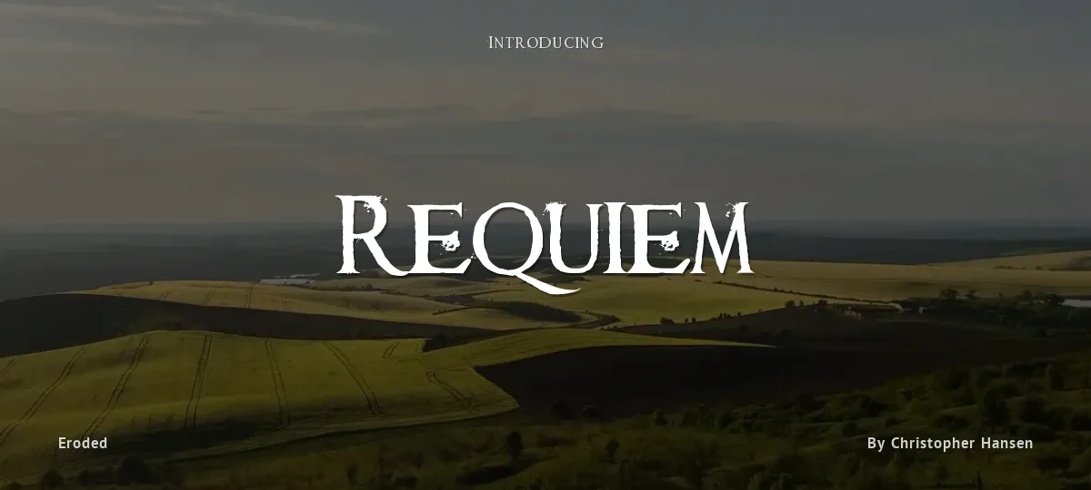 Requiem font preview